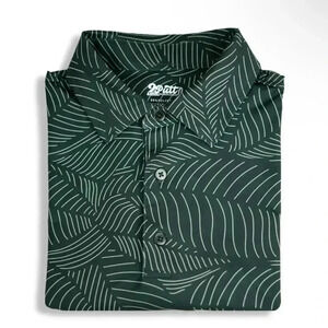 NWOT 2 Putt Men’s Bermuda Leaf Golf Polo size Small